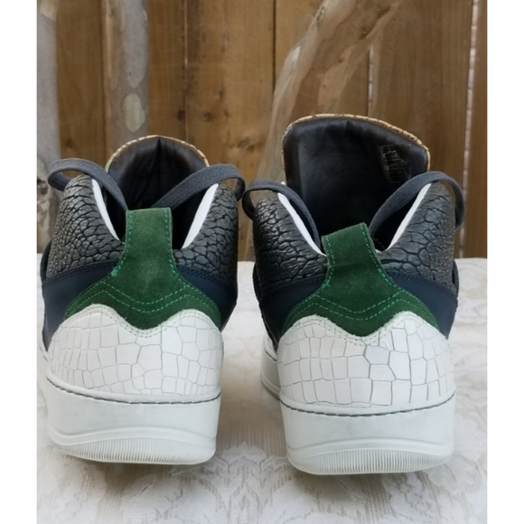 Auth Lanvin Paris high top sneakers tennis shoes - Picture 3 of 16